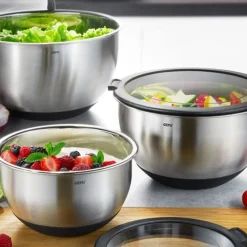 Saladier Inox avec couvercle 20 cm Gefu