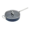 Sauteuse antiadhésive et couvercle 28cm bleue Space Joseph Joseph