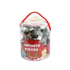 Seau 18 emporte-pièces Noël