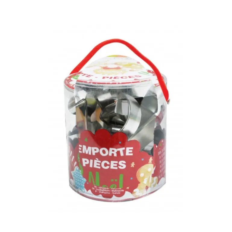 Seau 18 emporte-pièces Noël