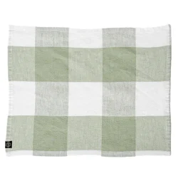 Serviette et set de table en lin amande Palma II Haomy