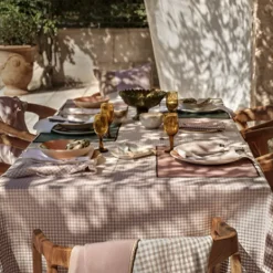 Serviette et set de table en lin pétale Piana II Haomy