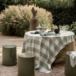 Serviette et set de table en lin amande Palma II Haomy