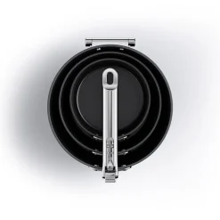 Set 3 casseroles antiadhésives et couvercles bleues Space Joseph Joseph