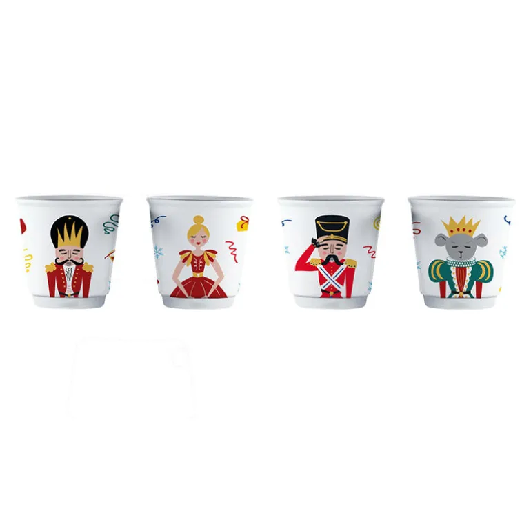 Set 4 tasses casse noisette