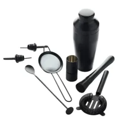 Set cocktail acier 8 pièces