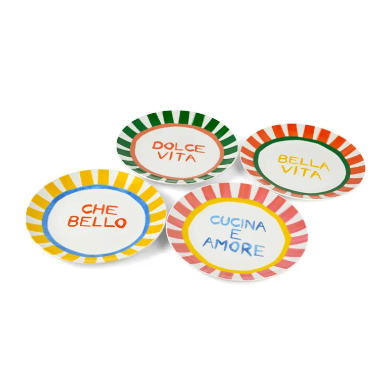 Set de 4 assiettes à dessert 19cm Dolce Vita Table Passion