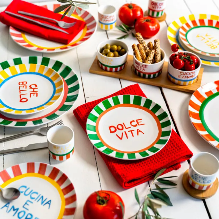 Set de 4 assiettes à dessert 19cm Dolce Vita Table Passion