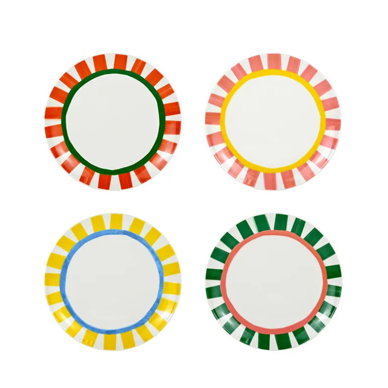 Set de 4 assiettes plates 27cm Dolce Vita Table Passion