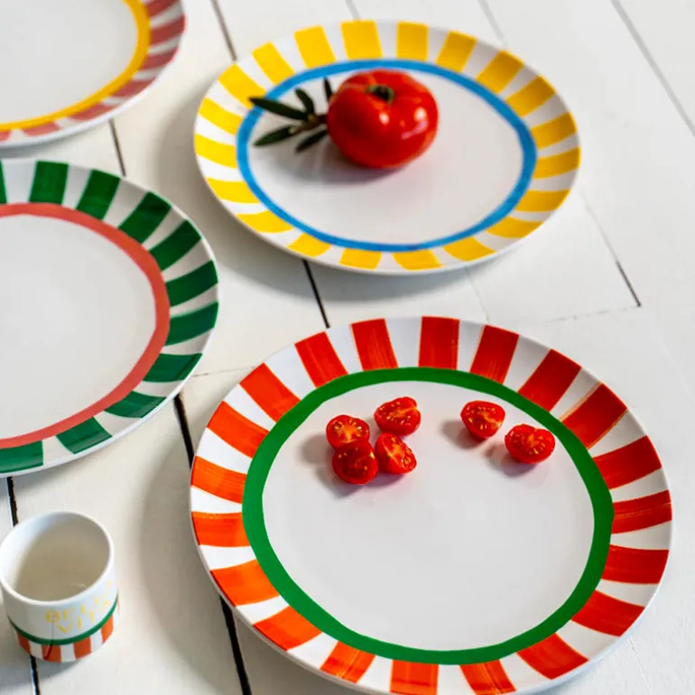 Set de 4 assiettes plates 27cm Dolce Vita Table Passion