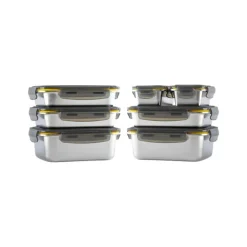 Set de 7 boîtes de conservation inox Pika