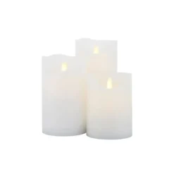 Set de 3 bougies LED