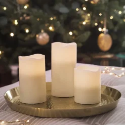 Set de 3 bougies LED