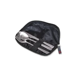 Set de couverts en inox avec housse