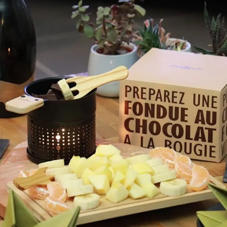 Set de fondue chocolat au lait