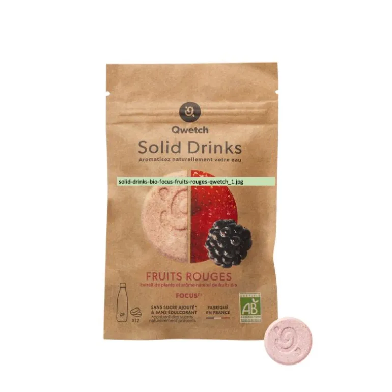 Solid drinks bio focus fruits rouge