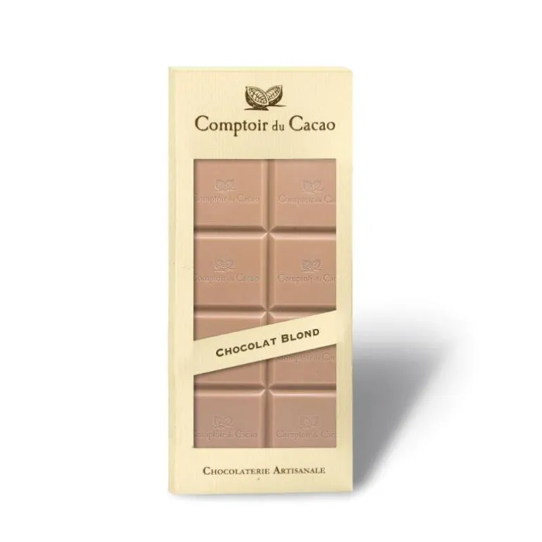 Tablette Chocolat blanc au caramel