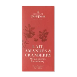 Tablette lait amandes cranberries