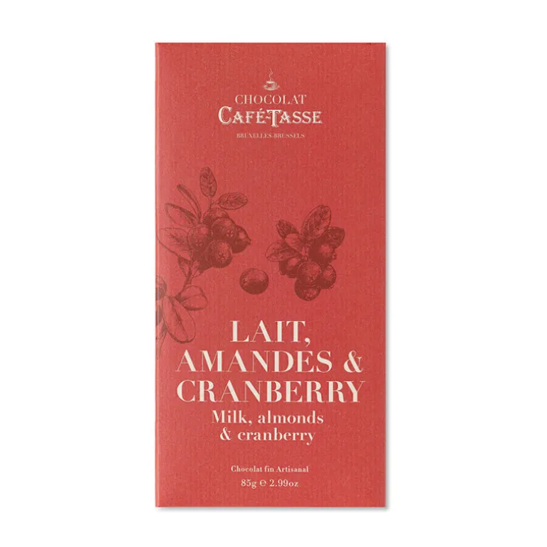 Tablette lait amandes cranberries
