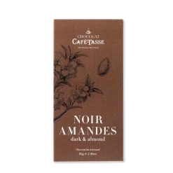 Tablette noir amandes