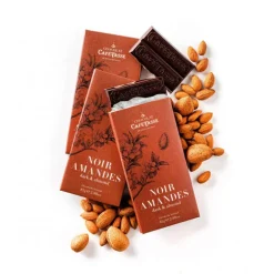 Tablette noir amandes
