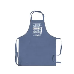 Tablier Chef Plancha Bleu