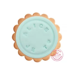 Tampon à messages pour biscuits