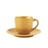 Tasse & soucoupe VESUV. safran 12cl