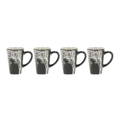 4 tasses à espression Hela noir