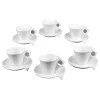 6 tasses en porcelaine LIBRA 10cl