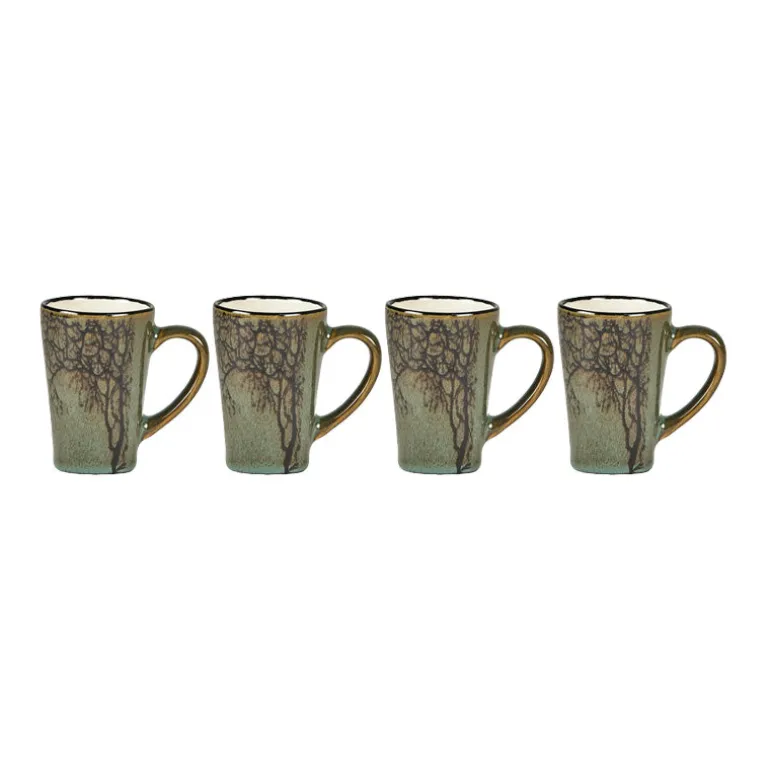 4 tasses expresso 10 cL vertes Hela Villa Collection