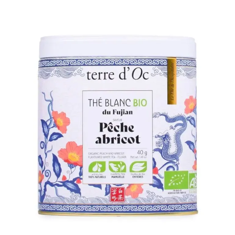 Thé blanc bio abricot & pêche 40g
