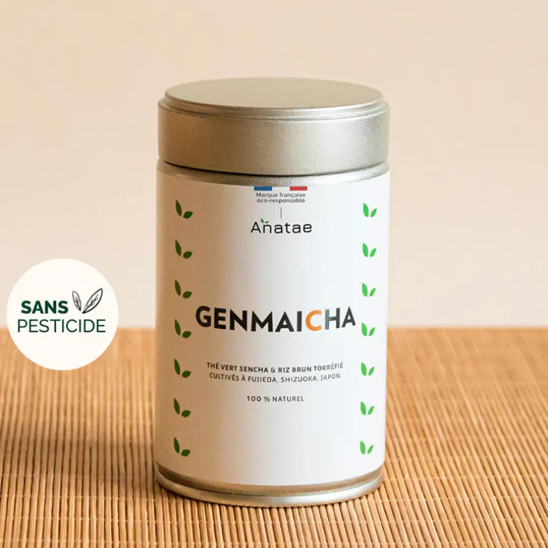 Thé genmaicha riz brun soufflé 90g Anatae