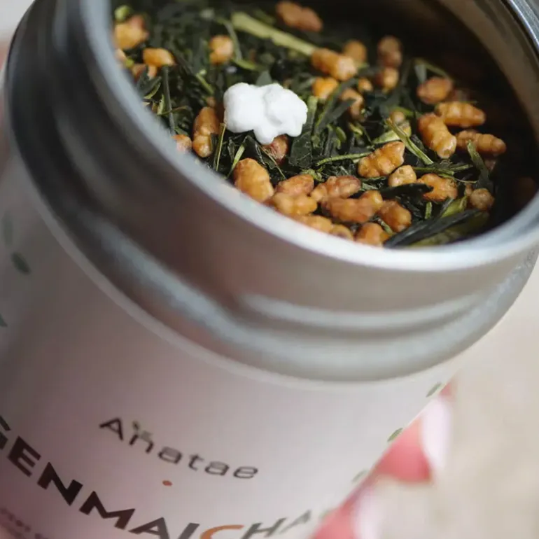 Thé genmaicha riz brun soufflé 90g Anatae