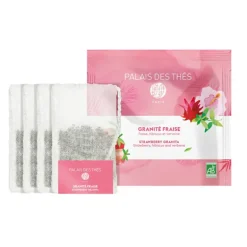 Thé glacé granité fraise 4 sachets
