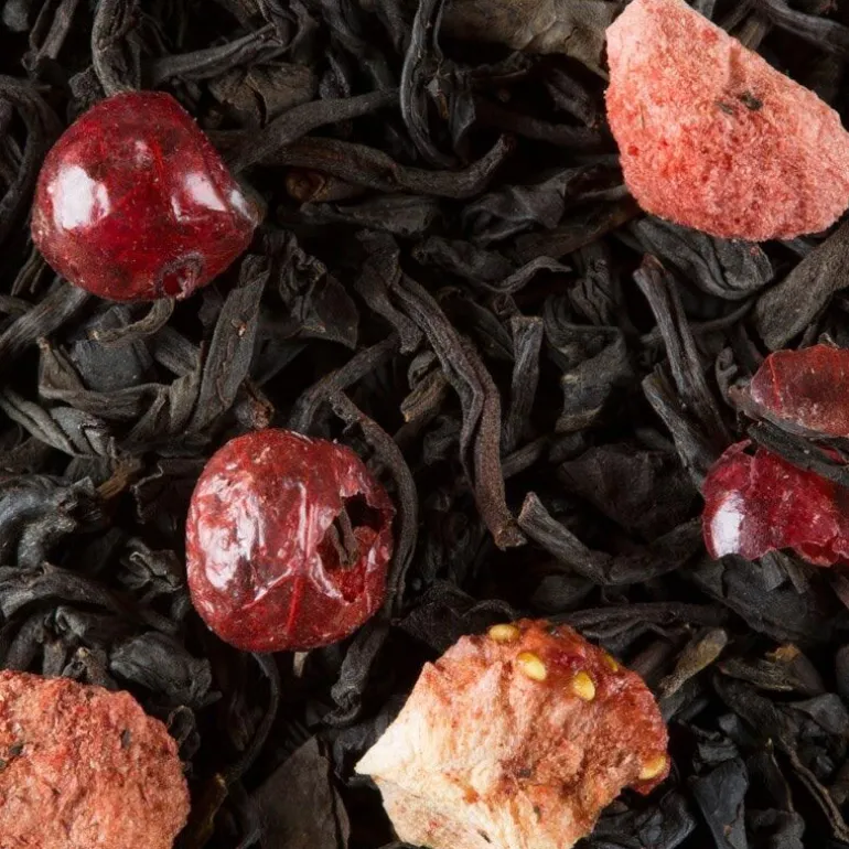 Thé noir 4 fruits rouges 100g