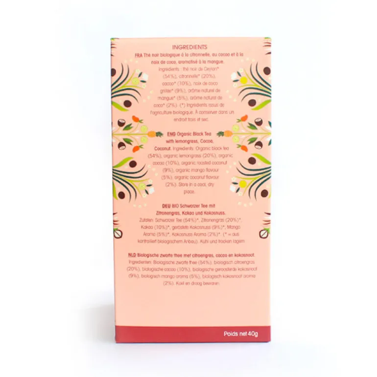 Thé noir Tropical Bio 2 sachets