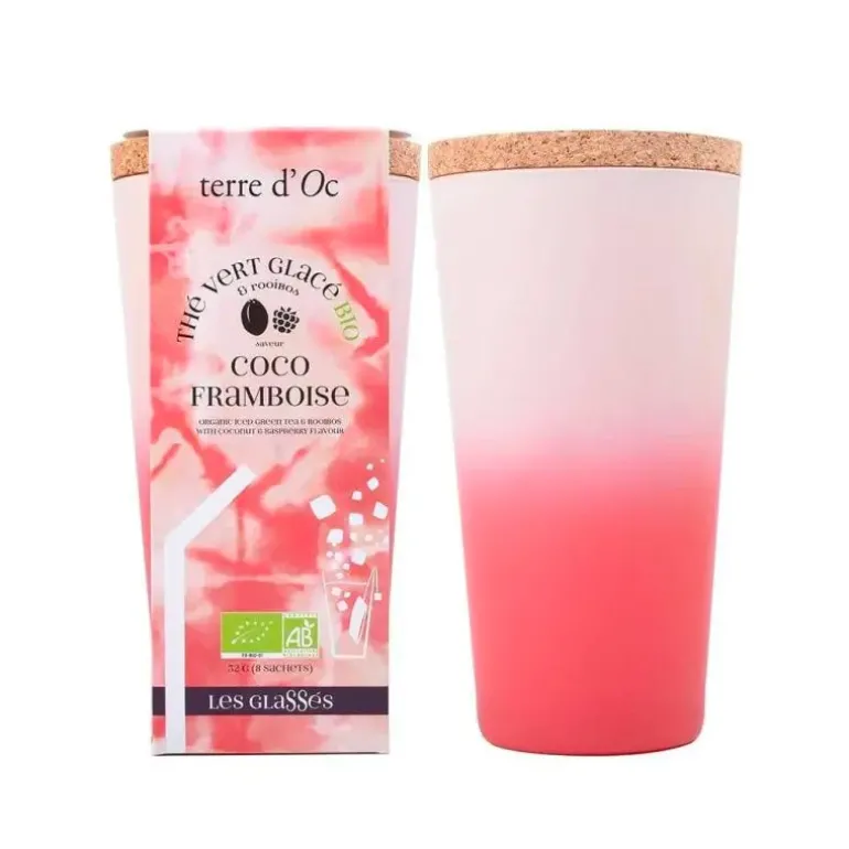 Thé vert glacé coco & framboise
