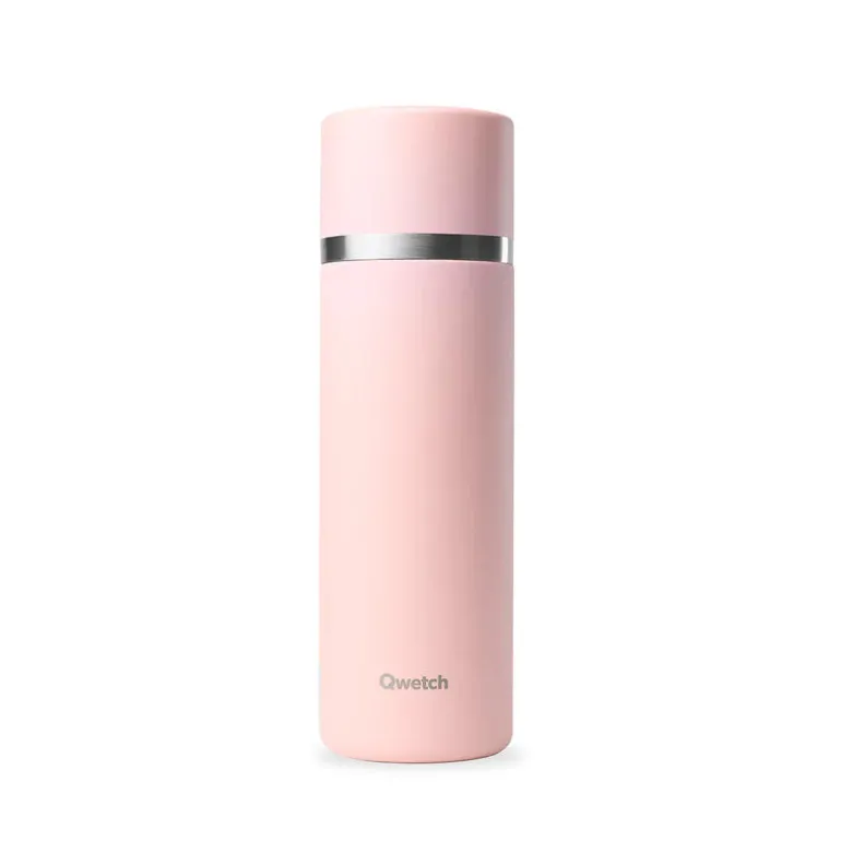 Thermo isotherme en inox 750ml rose Qwetch