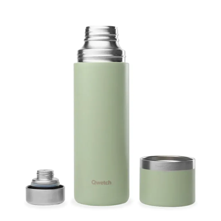 Thermo isotherme en inox 750ml tilleul Qwetch