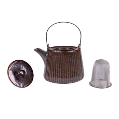 Théière avec filtre 1L noire Tiao Table Passion