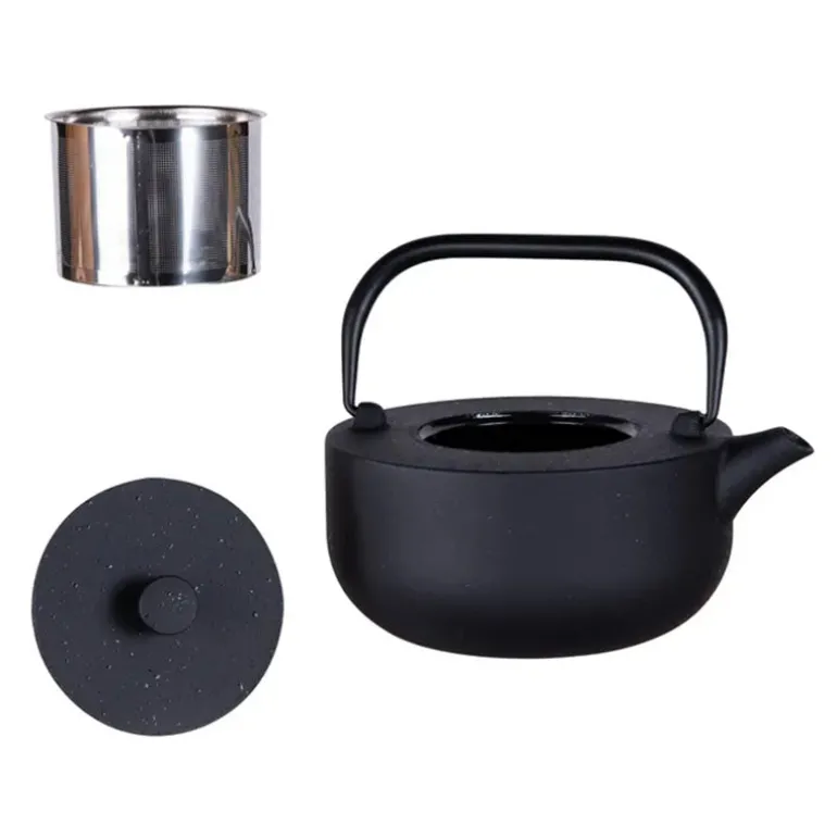 Théière en fonte fuji noir 1,2L