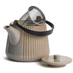 Théière et filtre tiao beige 1L