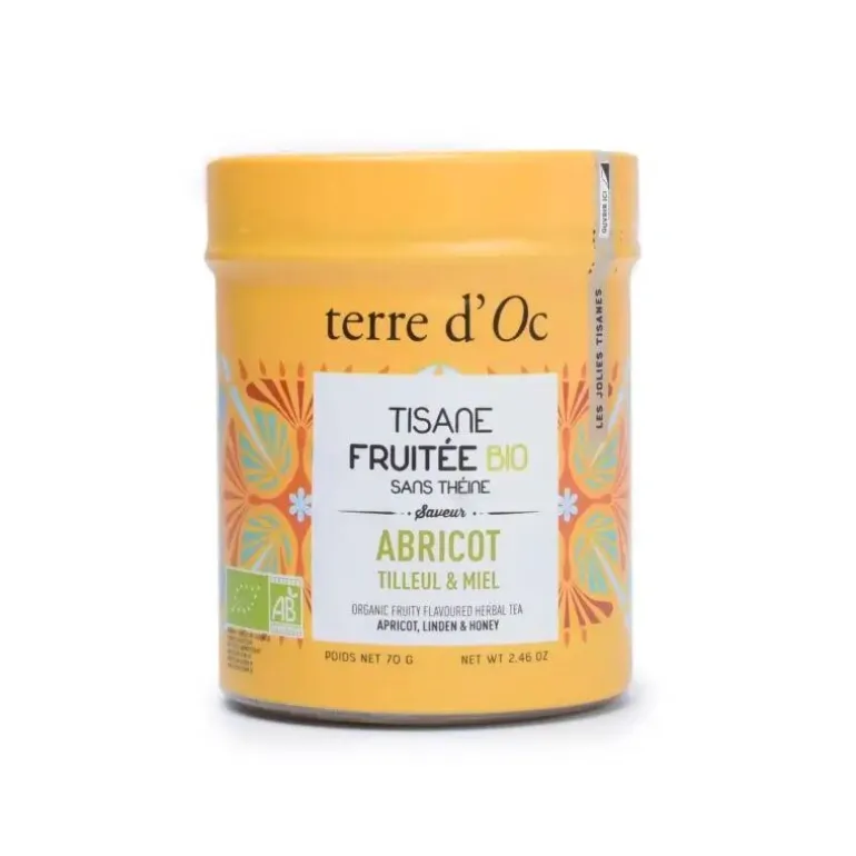 Tisane bio abricot tilleul miel 70g
