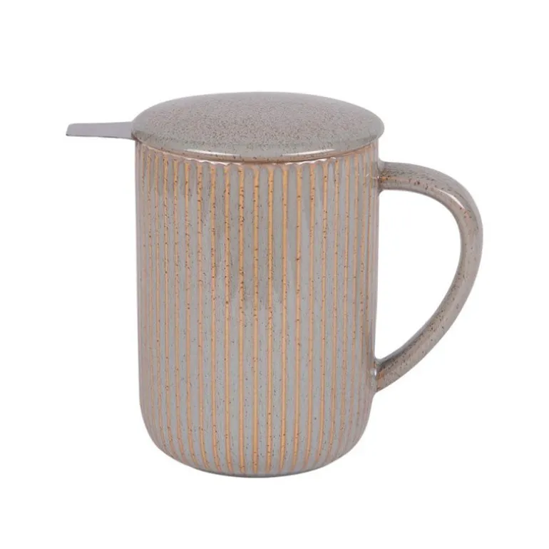 Tisanière en grès 470 mL beige Tiao Table Passion