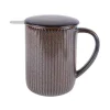 Tisanière en grès 470 mL noir Tiao Table Passion
