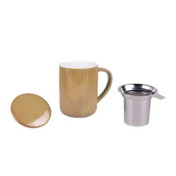 Tisanière en grès 470 mL vert Tiao Table Passion