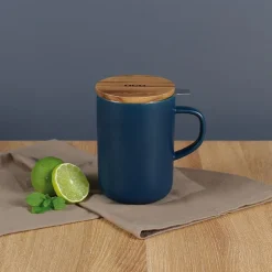Tisanière en grès bleue 475 mL Juliet Ogo