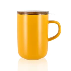 Tisanière en grès jaune 475 mL Juliet Ogo