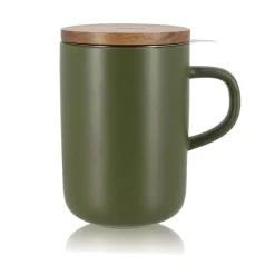 Tisanière en grès kaki 475 mL Juliet Ogo